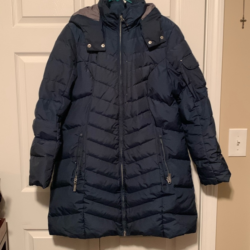 Eddie Bauer Sun Valley Down Parka. Navy Blue.